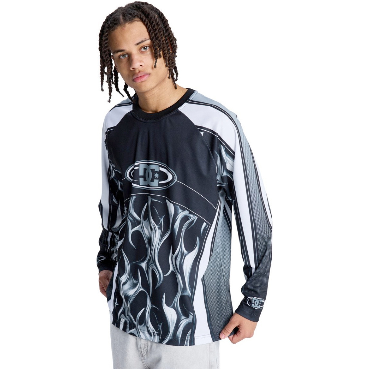 2026 DC Shoes Herre Sylem 2 Moto Trøje EDYKT03552 - Black